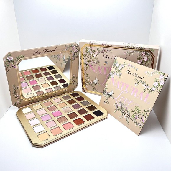 Too Faced Natural Love Eyeshadow Palette 30 Neutral Shades-Matte Shimmer Sparkle - Picture 2 of 12